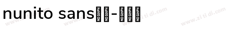 nunito sans字体字体转换